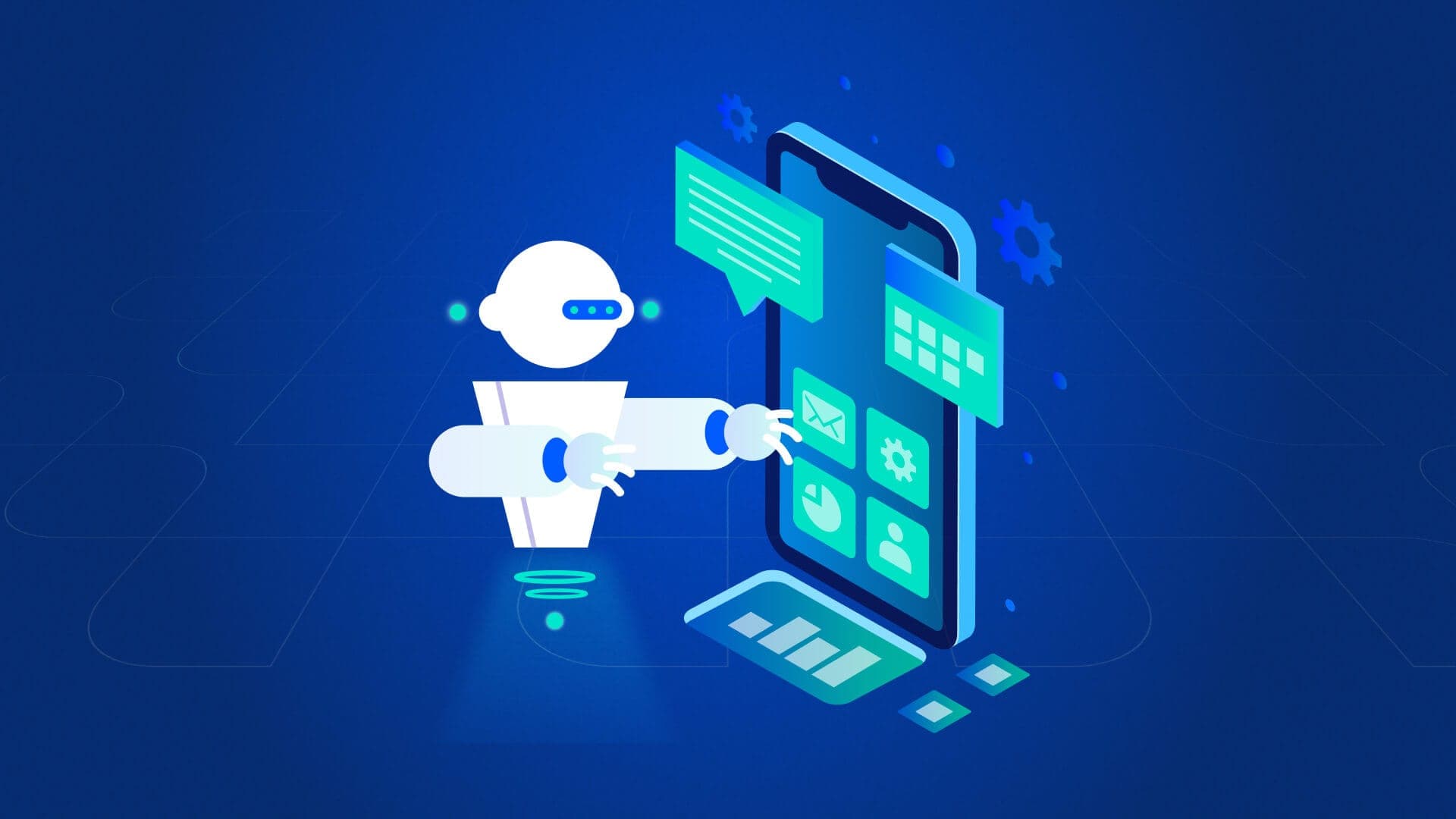 UI UX sample of a chatbot AI