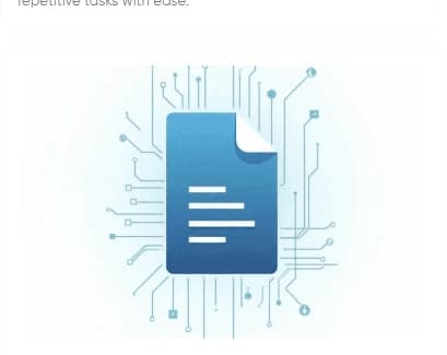 Abstract illustration of documents being imported into Prgya